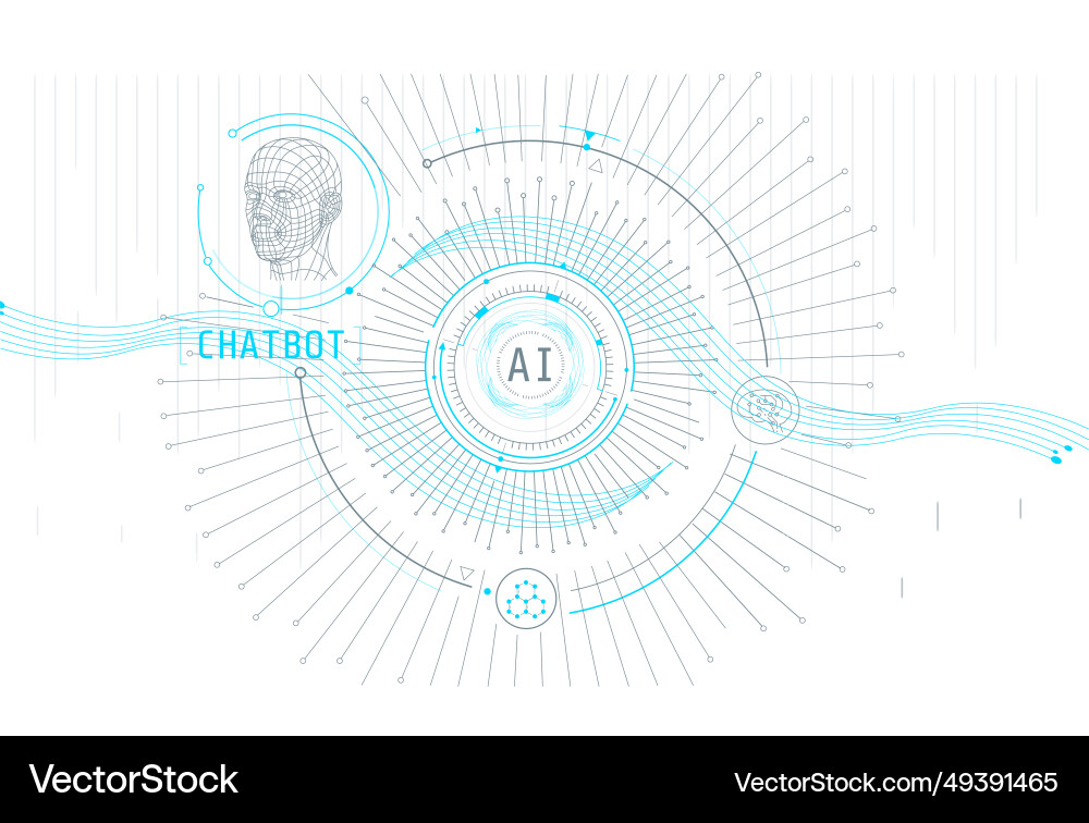 Abstract infographics with virtual interfaces Abstract infographics with virtual interfaces vector image