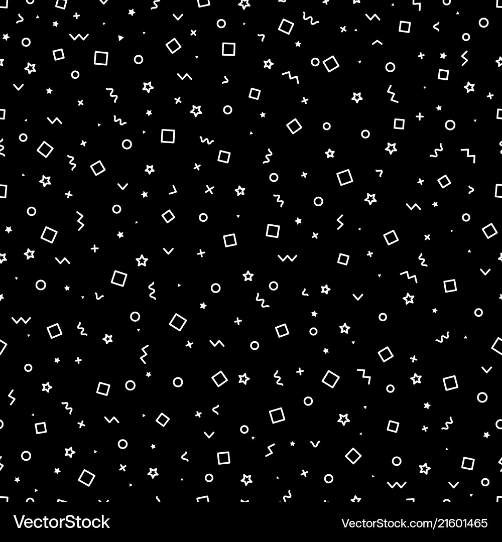 Abstract seamless pattern different simple Abstract seamless pattern different simple vector image