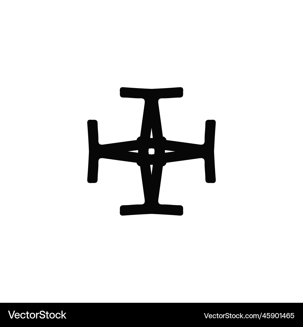Add button icon simple style christian vector image