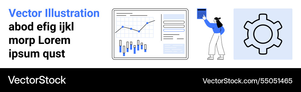 Analytics dashboard with graphs data and support Analytics dashboard with graphs data and support vector image