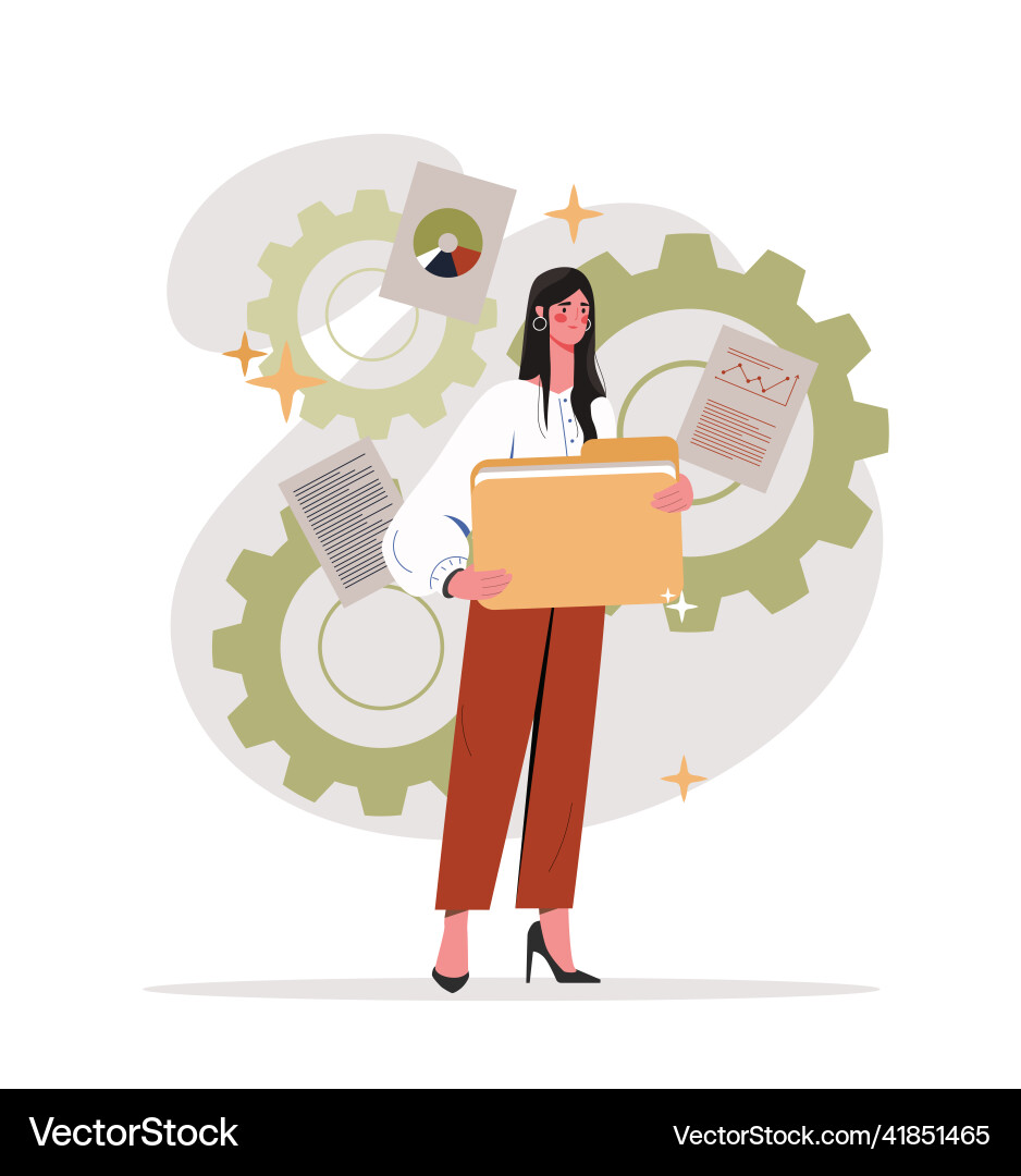 Concept of office supply Concept of office supply vector image