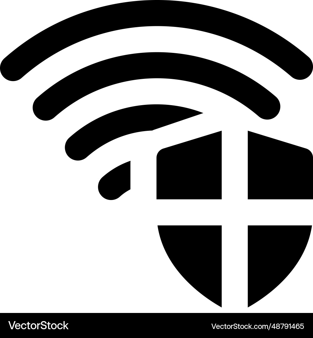 Private network for secure online access vector image