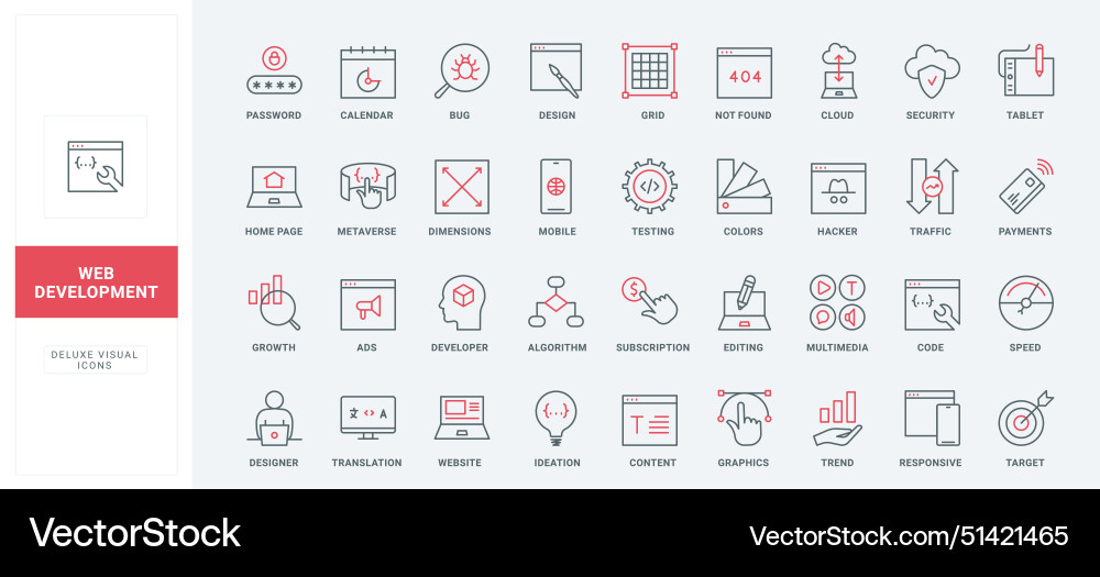 Web development software and program code design Web development software and program code design vector image