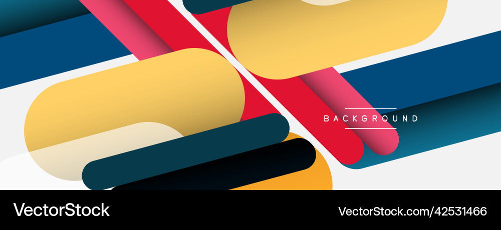 Abstract background round shapes lines Abstract background round shapes lines Vector Image