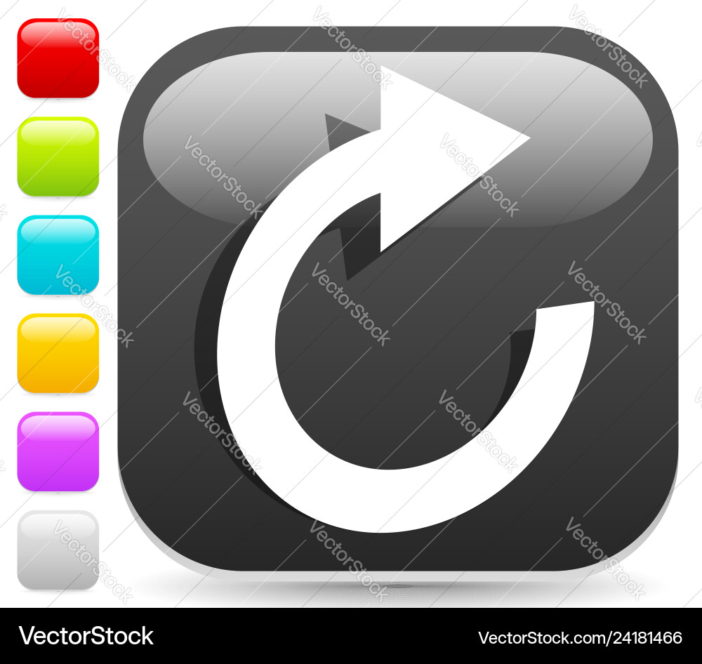 Circular arrow icon revolve rotate iteration Circular arrow icon revolve rotate iteration vector image