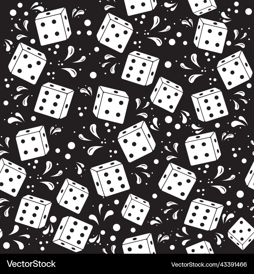 Dice pattern color Vector Image