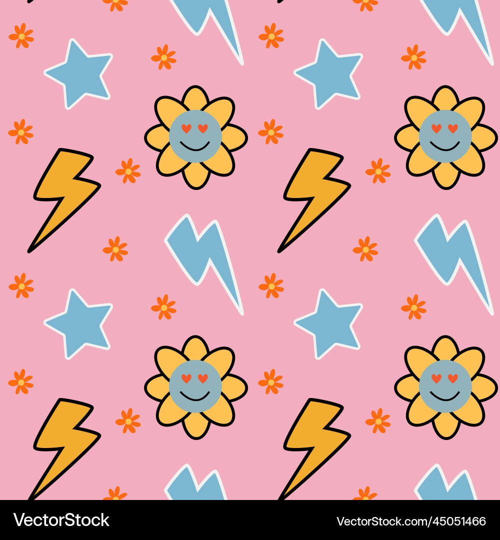 Groovy seamless patterns Groovy seamless patterns Vector Image