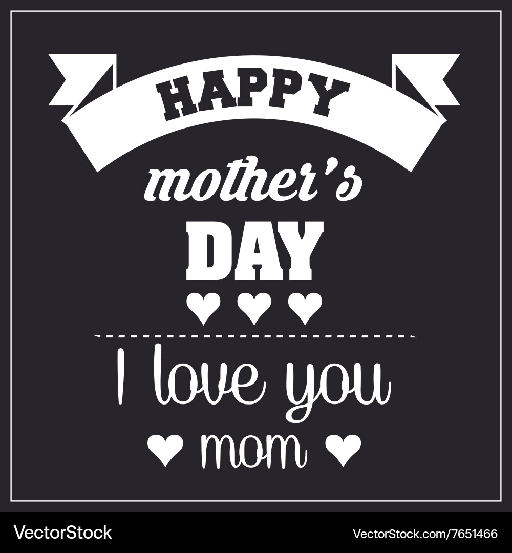 Mothers day design Vector Image