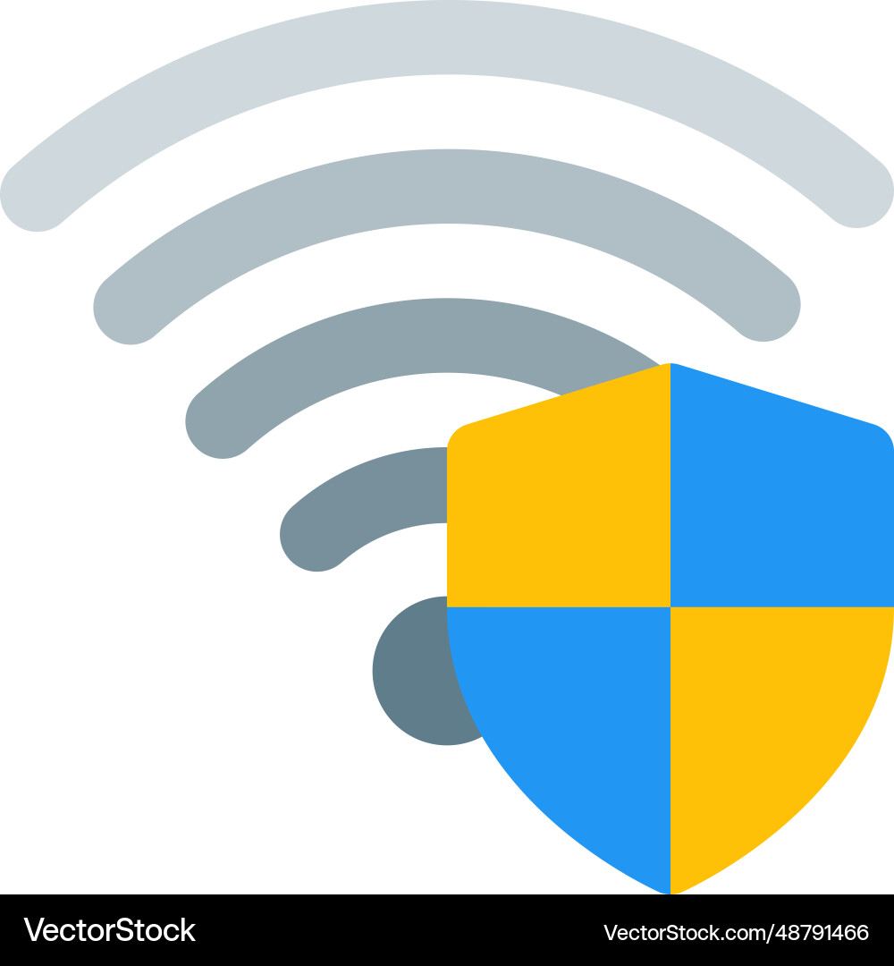 Private network for secure online access vector image