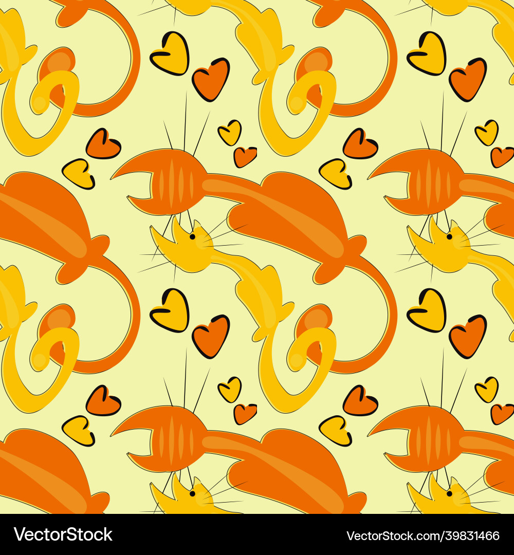 Seamless pattern endless texture on a square Vector Image