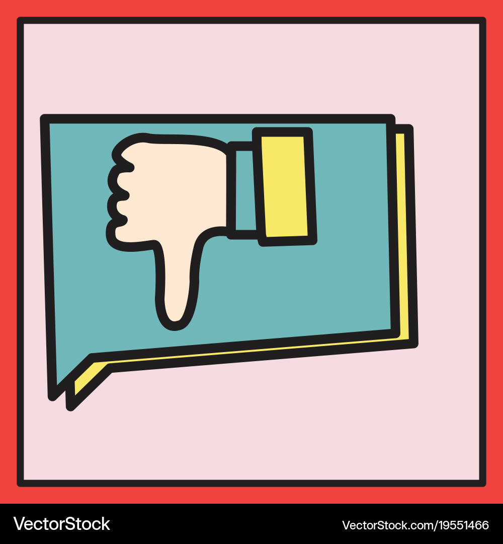 Unlike icon flat web pointer in eps 10 vector image