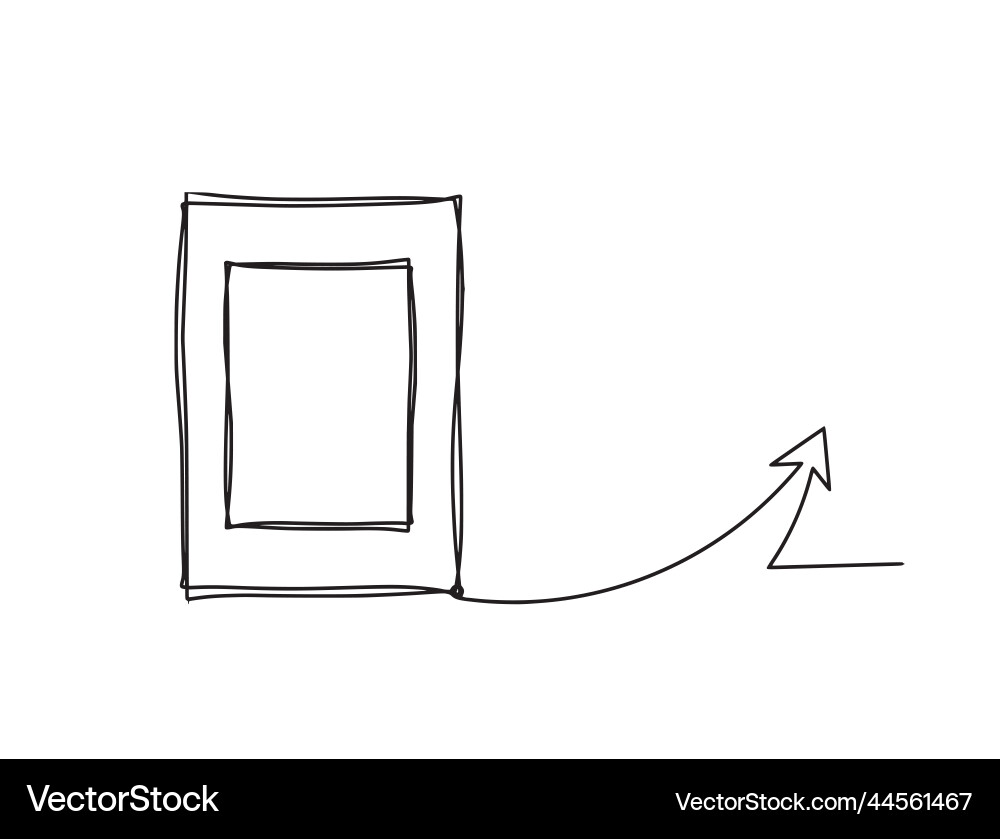 Abstract picture frame with direction Abstract picture frame with direction Vector Image
