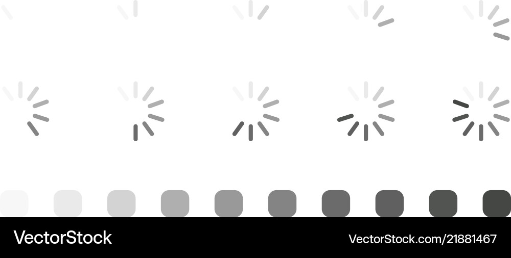 Collection of round loading bar for web Collection of round loading bar for web vector image