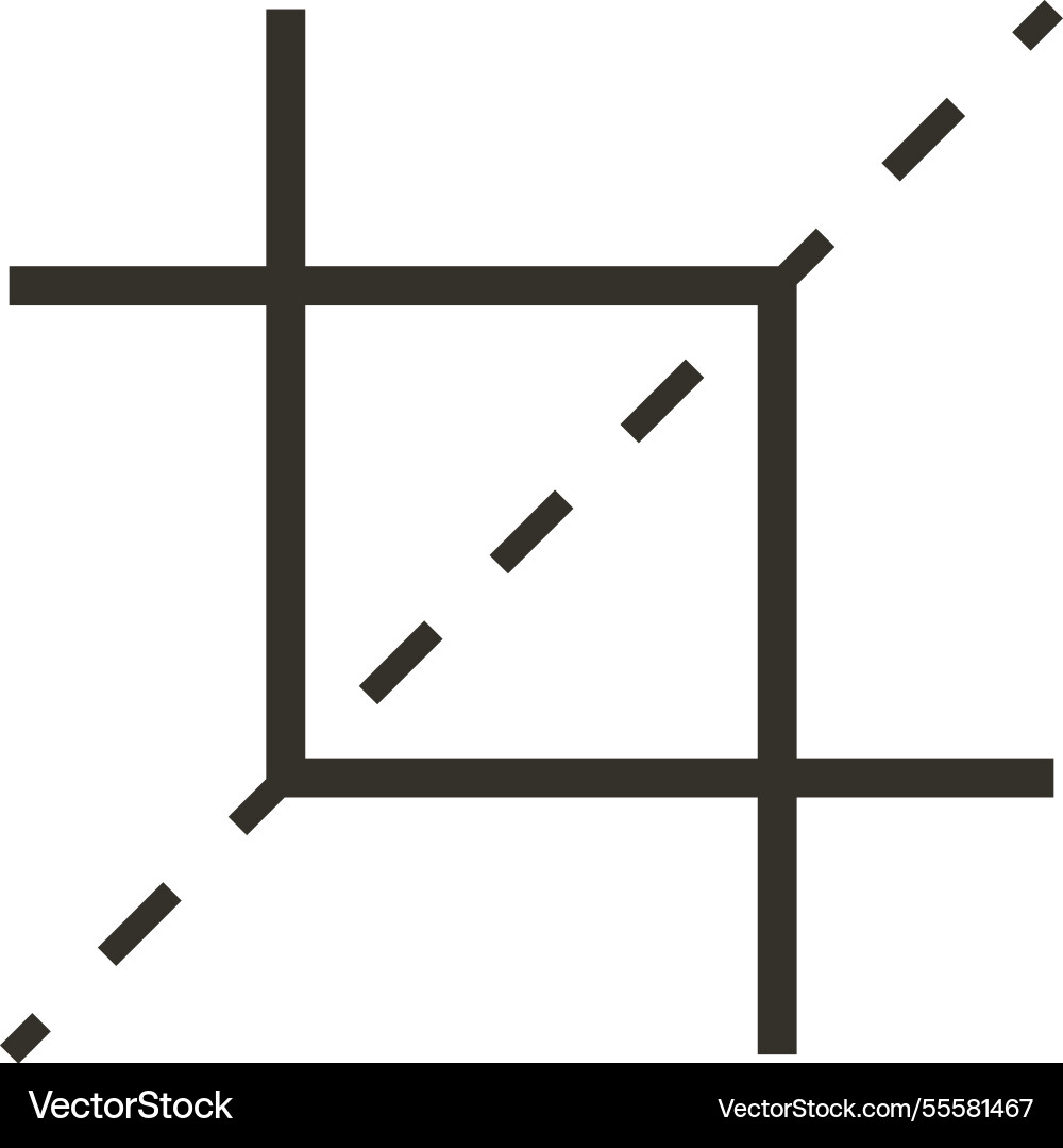 Crop Tool flache Web-Icon-Konzept Crop Tool flache Web-Icon-Konzept vektorbild