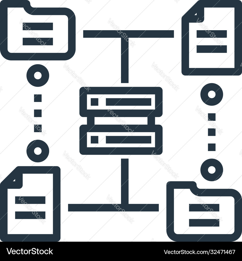 File Upload Icon - Outline Vector Image
