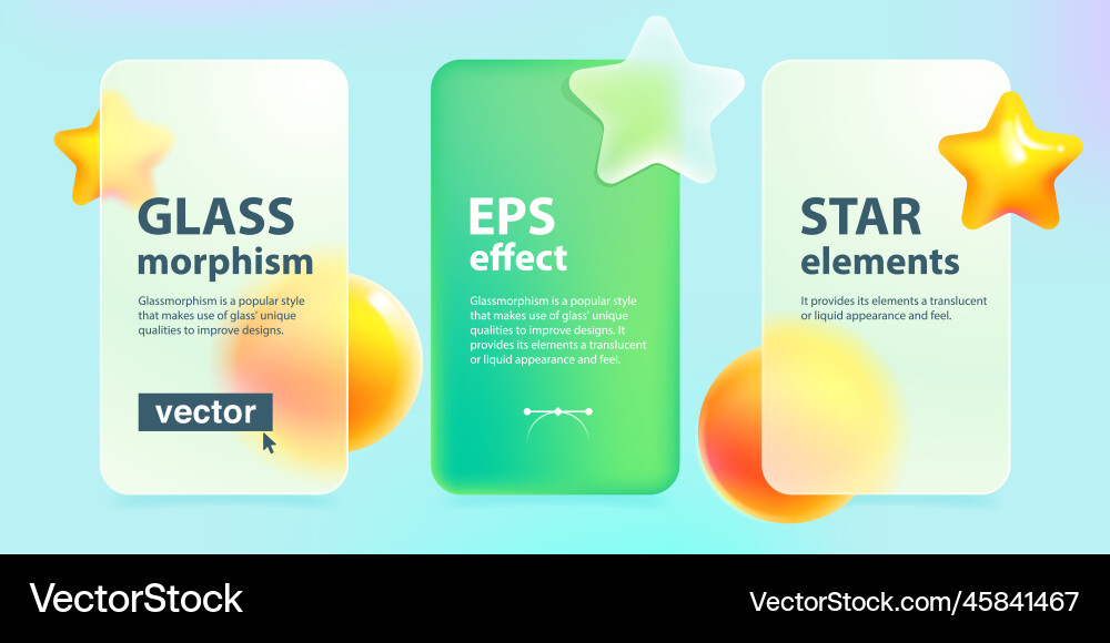 Glassmorphism subscription plan tables Glassmorphism subscription plan tables vector image