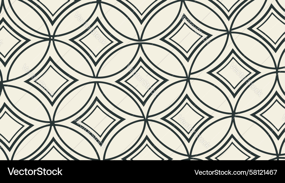 Interlocking Circle Pattern Vector Image