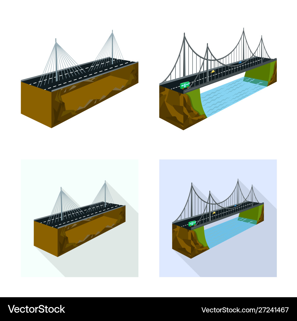 Isolated object connection and design sign vector image