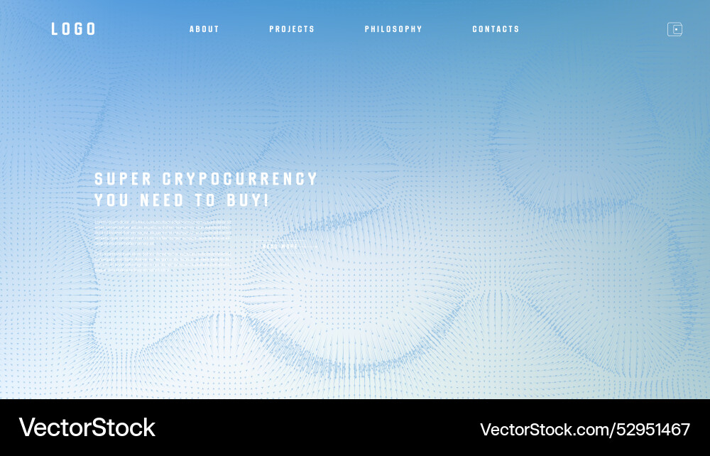 Landing page abstract design with field Landing page abstract design with field vector image