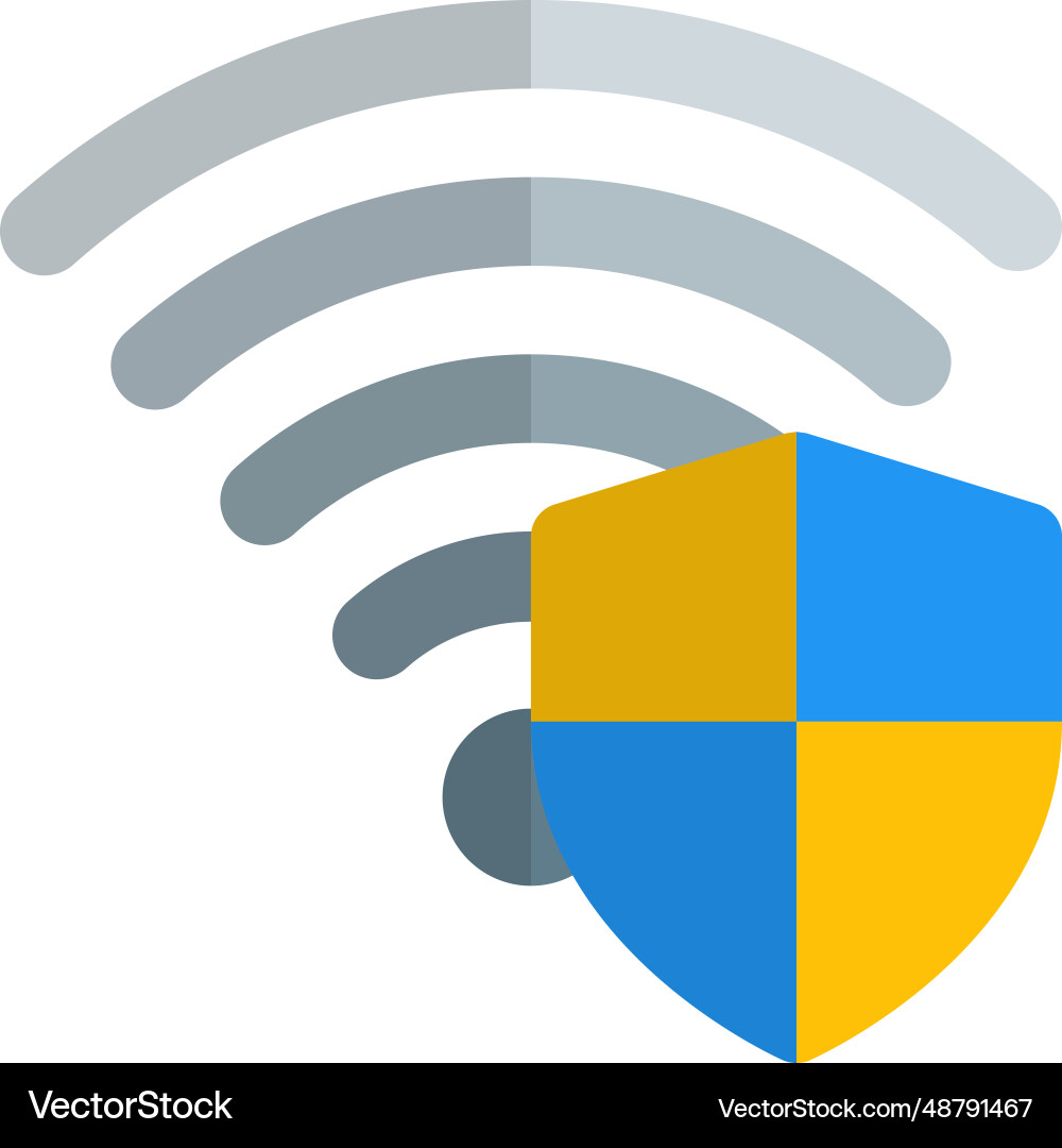 Private network for secure online access vector image