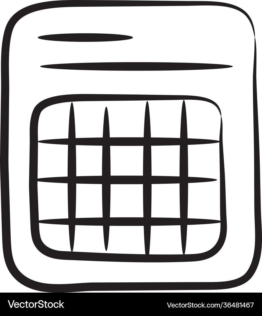 Spreadsheet Icon - Data Chart Vector Image