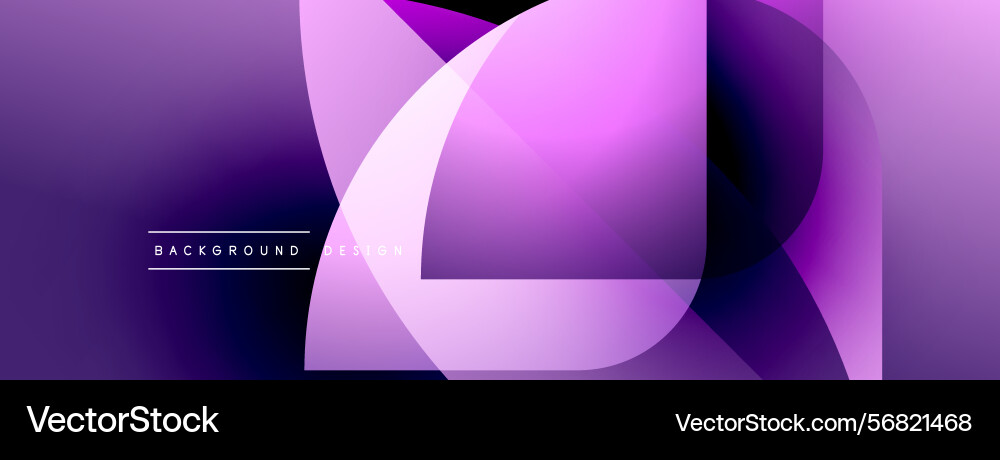 Abstract purple design overlapping shapes create vector image