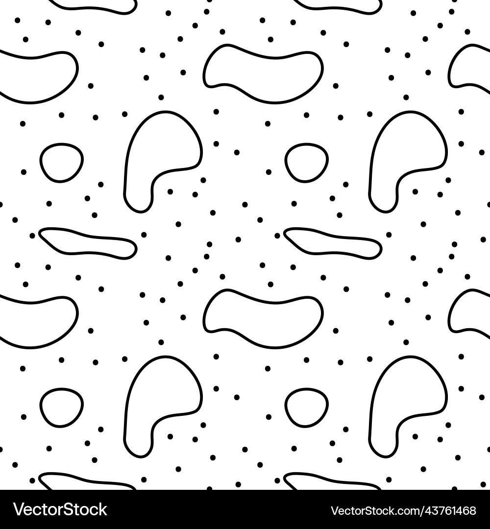 Abstract seamless pattern with different design vector image