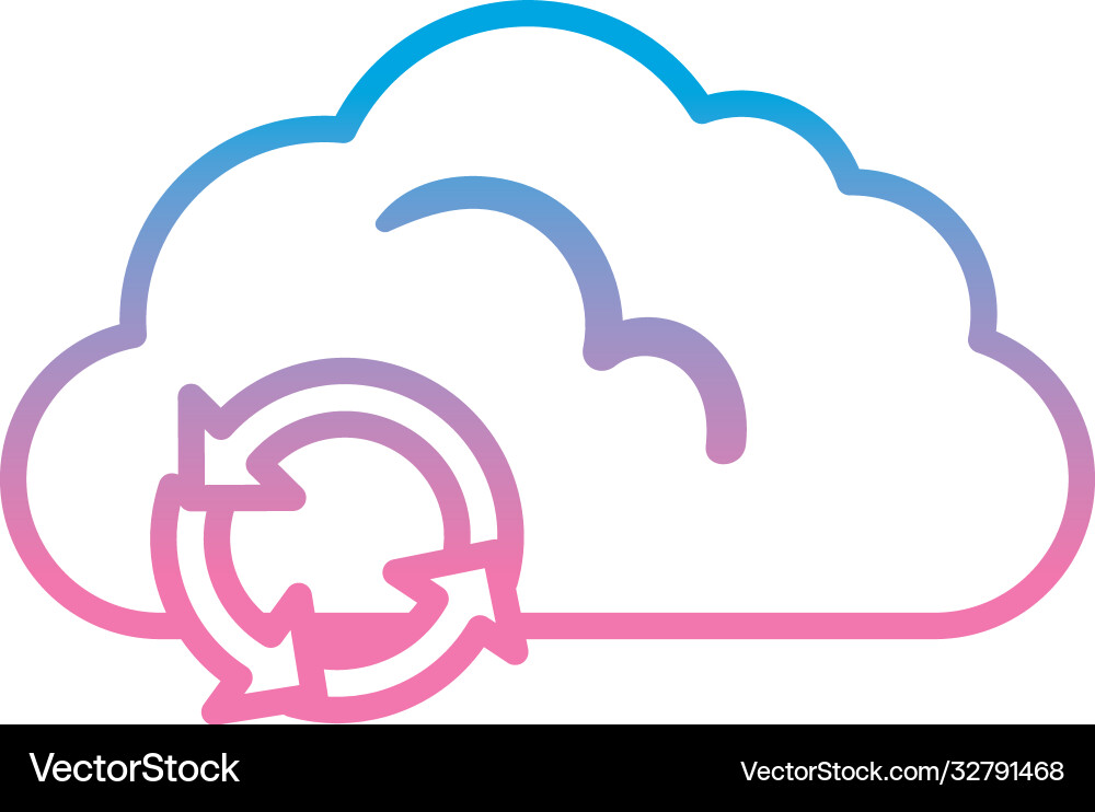 Cloud Computing mit wiederholten Pfeilen Gradienten Stil Cloud Computing mit wiederholten Pfeilen Gradienten Stil vektorbild