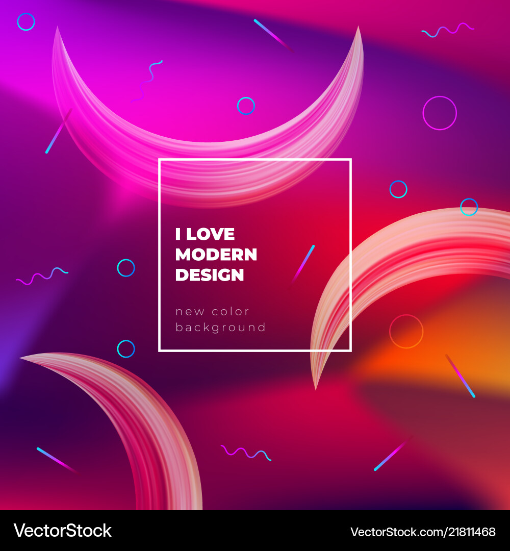 Color gradient background design abstract fluid Vector Image