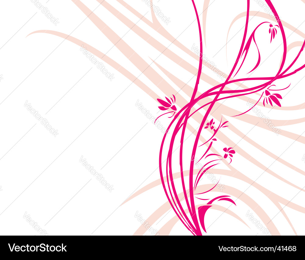 Elegant Vines Background Vector Image