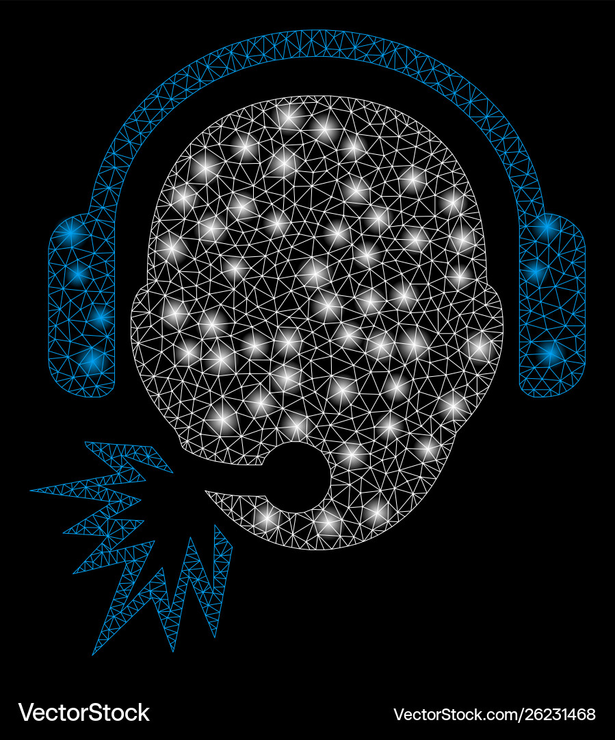 Flare mesh network operator message with Flare mesh network operator message with vector image