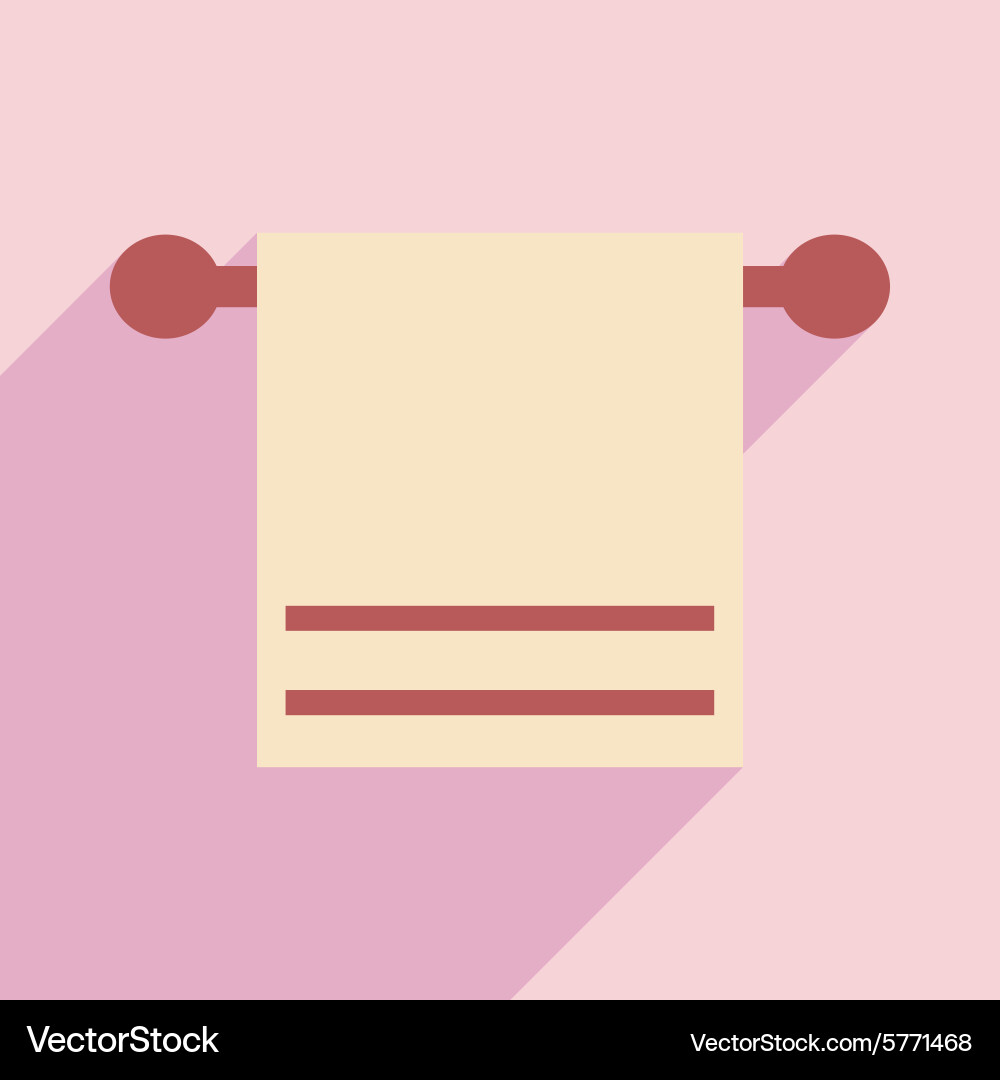 Flat with shadow icon and mobile application Vector Image
