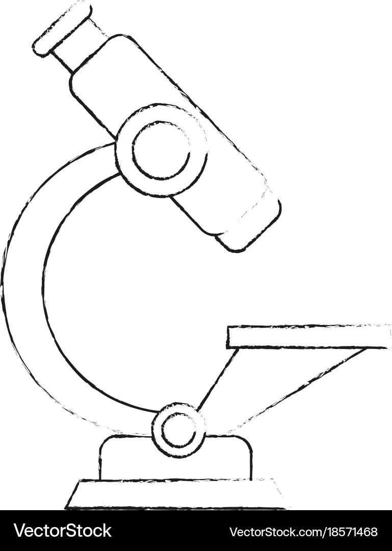Microscope lab tool Vector Image