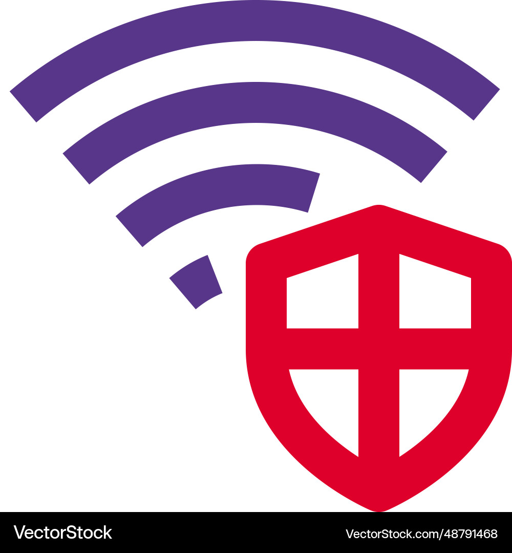 Private network for secure online access vector image