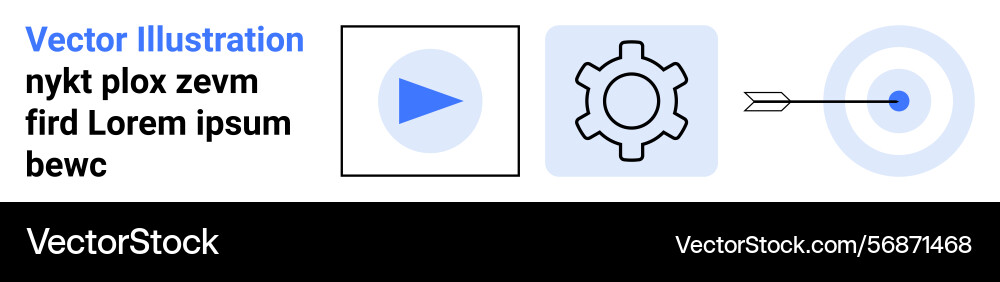 Process workflow concept with steps leading Vector Image