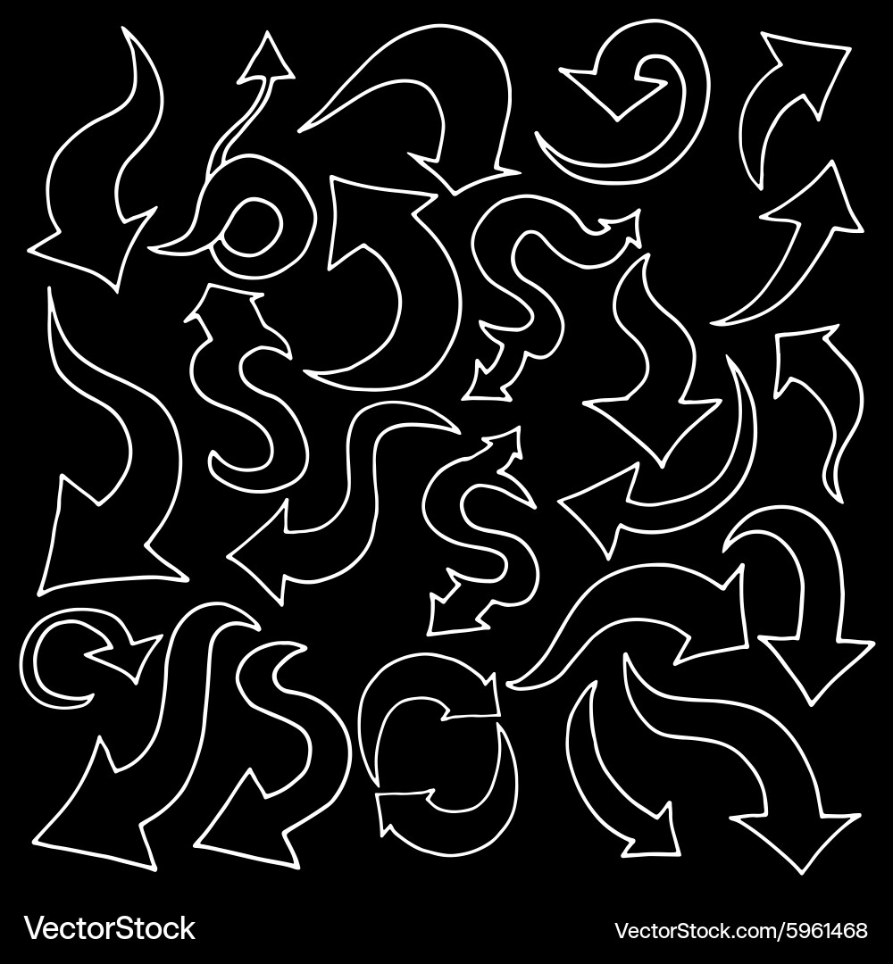 Set of arrows Vector Image