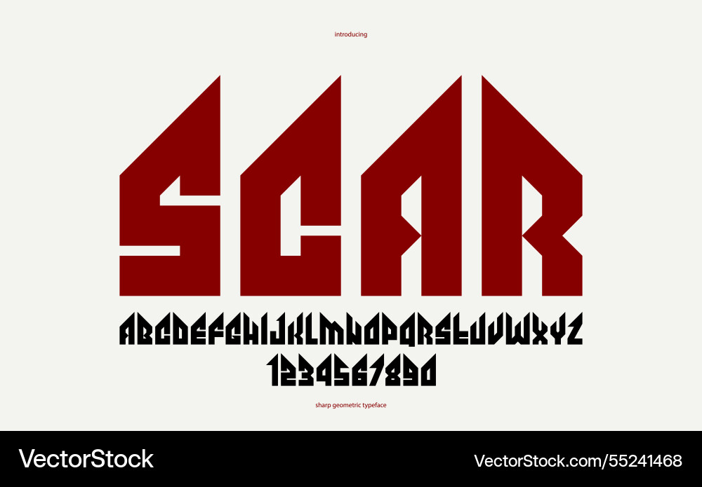 Sharp und fette Anzeige Schriftart für Logo Gothic Sharp und fette Anzeige Schriftart für Logo Gothic vektorbild