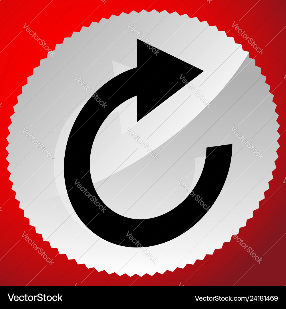 Circular arrow icon revolve rotate iteration Circular arrow icon revolve rotate iteration Vector Image