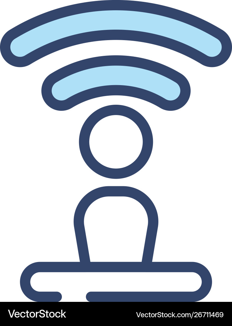 Concept 2 colored icon simple line element Concept 2 colored icon simple line element vector image