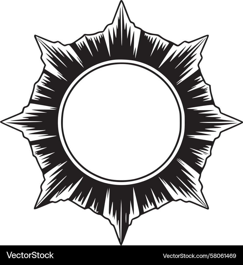 Dynamic Starburst Radial Pattern Vector Image