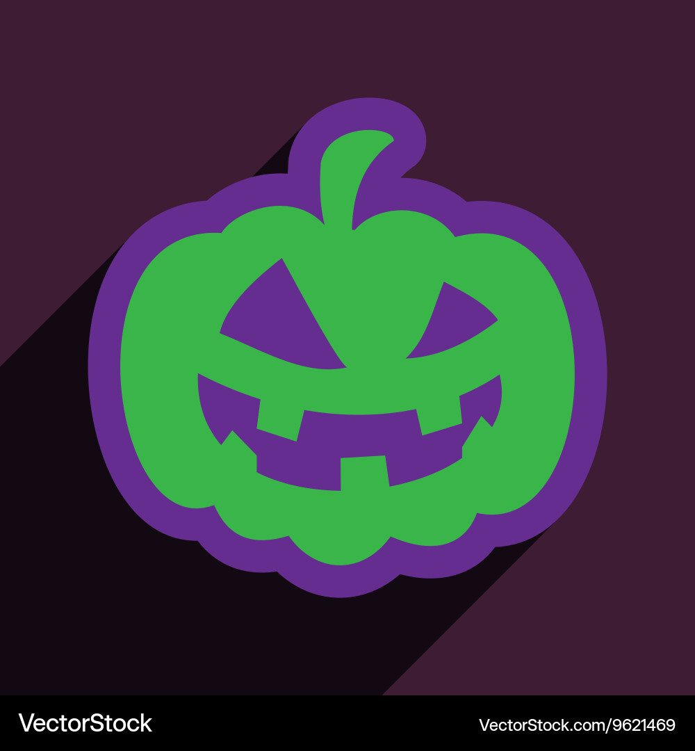 Flat with shadow icon and mobile application vector image