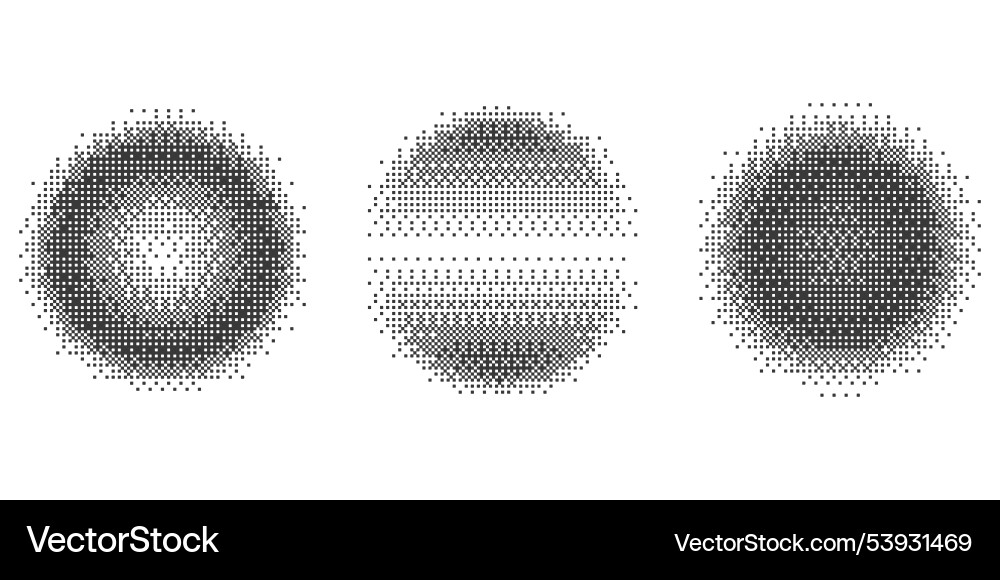 Kreise mit Bitmap Pixeleffekt runde Formen Kreise mit Bitmap Pixeleffekt runde Formen vektorbild