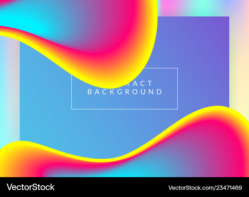 Landing page with liquid dynamic elements Landing page with liquid dynamic elements vector image