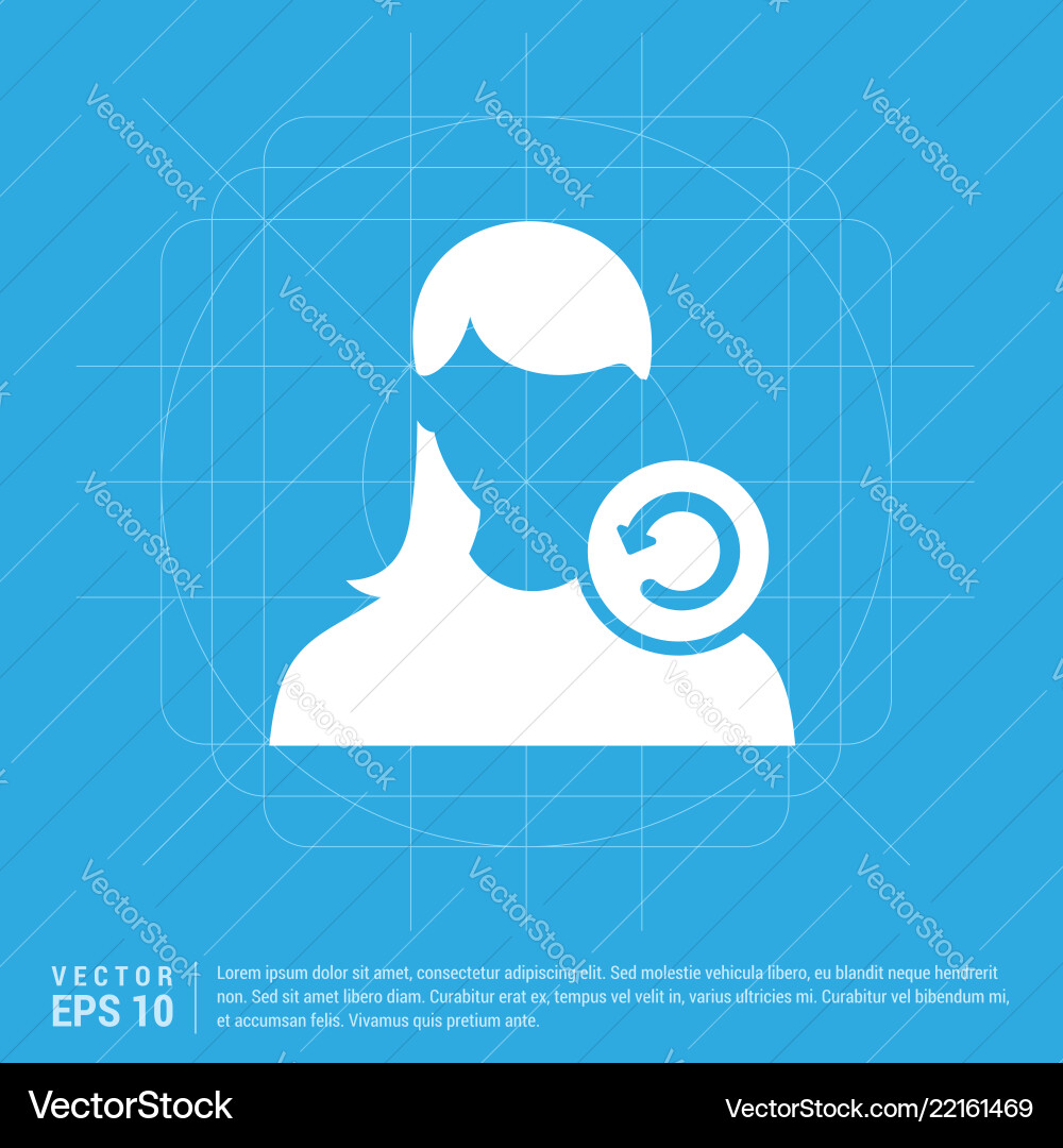 Reload user icon Vector Image