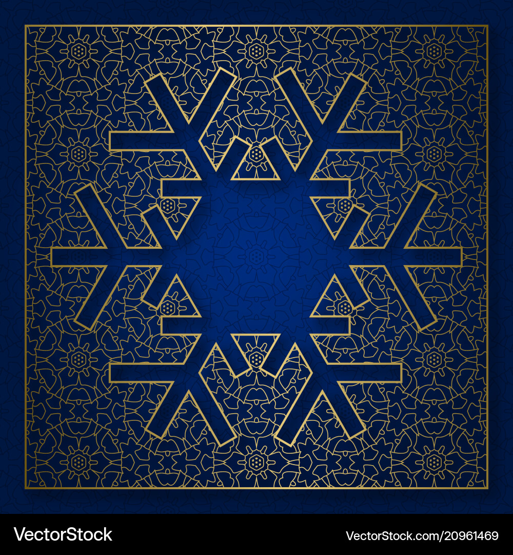 Snowflake shape patterned background Snowflake shape patterned background vector image