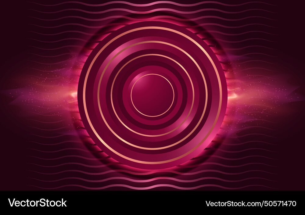 Abstract rounded shapes with line background vector image