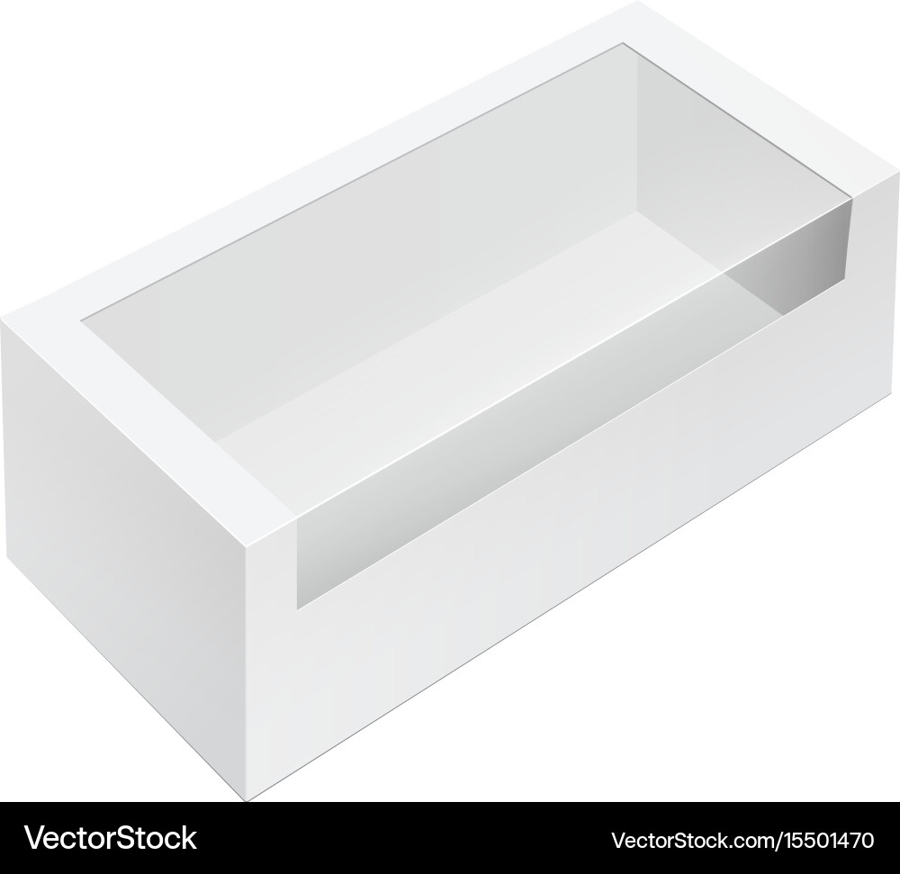 Cardboard Box with Window vector image