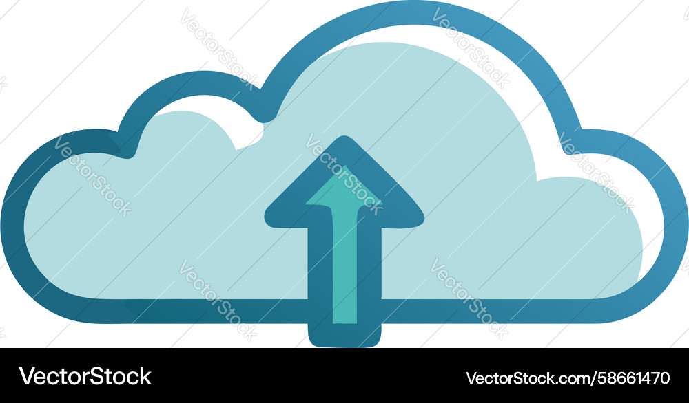 Cloud Upload Icon - Gradient Vector Image