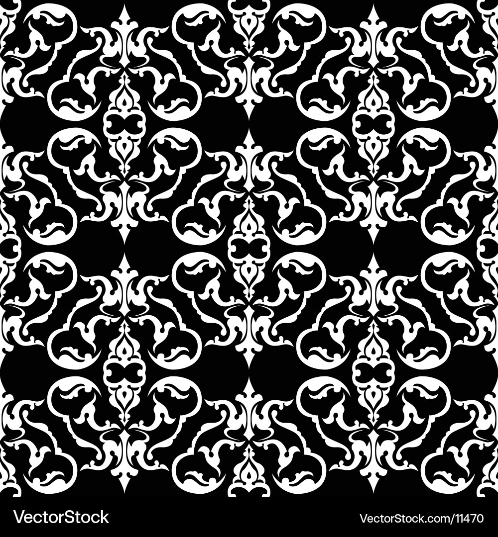 Elegant Scrollwork Pattern vector image