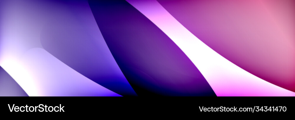 Fluid gradient neon color waves abstract Fluid gradient neon color waves abstract vector image